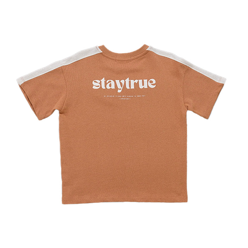 Boy Printed Oversized Sweatshirt - Camel - SB2302162C