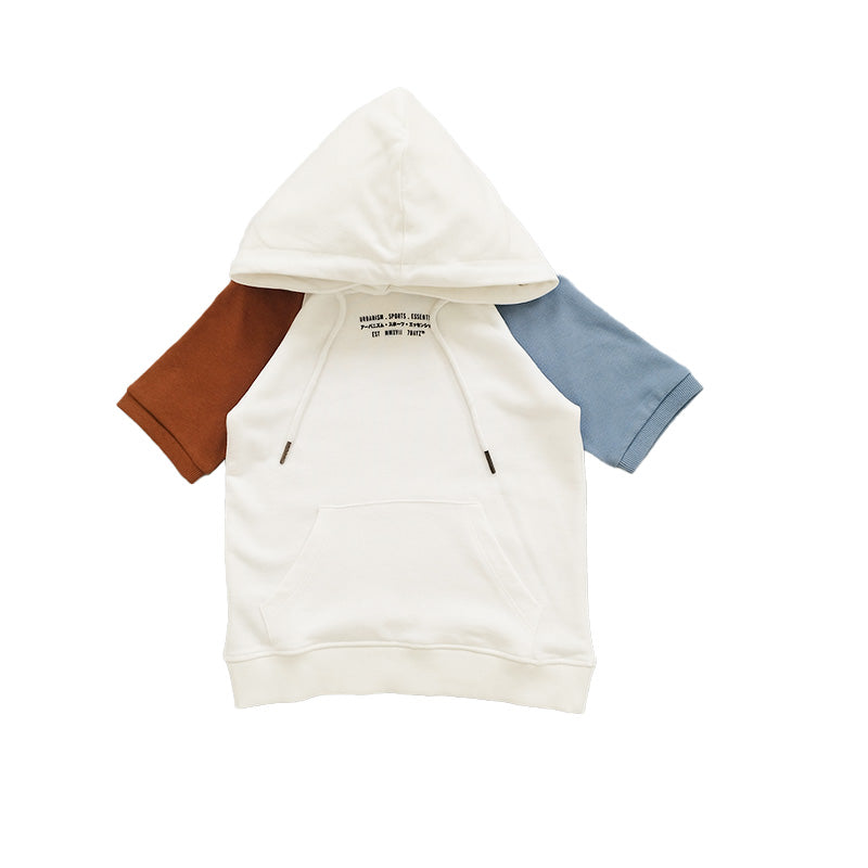 Boy Colour Block Hoodie - Off White - SB2302165A