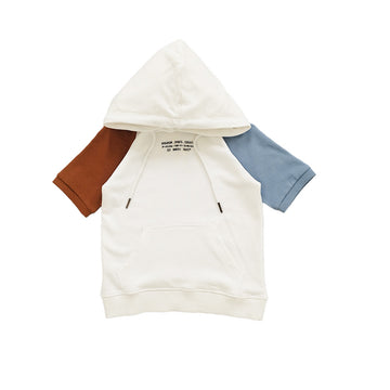 Boy Colour Block Hoodie - Off White - SB2302165A