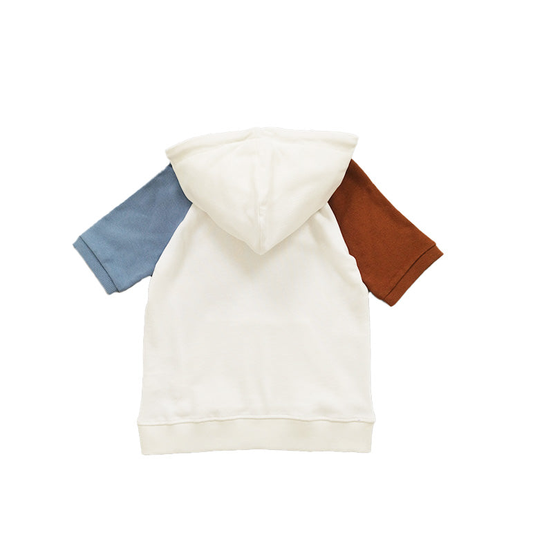 Boy Colour Block Hoodie - Off White - SB2302165A