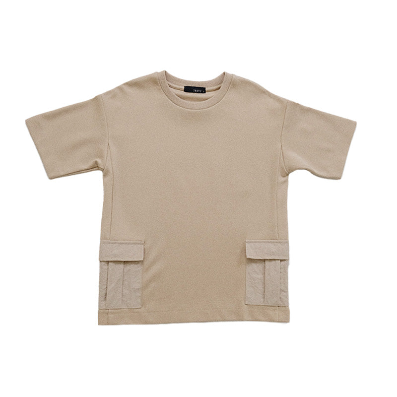 Boy Oversized Combined Top - Beige - SB2302182B