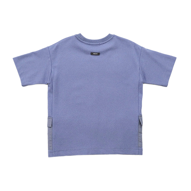 Boy Oversized Combined Top - Dusty Blue - SB2302182C