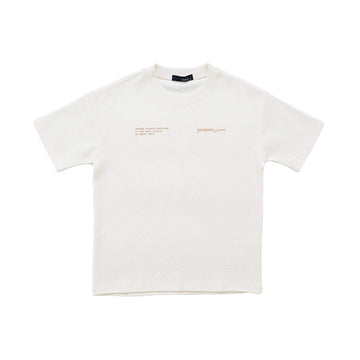 Boy Printed Oversized Tee - Off White - SB2303170A
