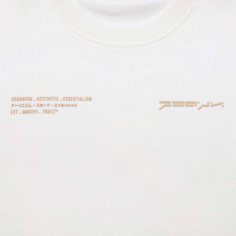 Boy Printed Oversized Tee - Off White - SB2303170A