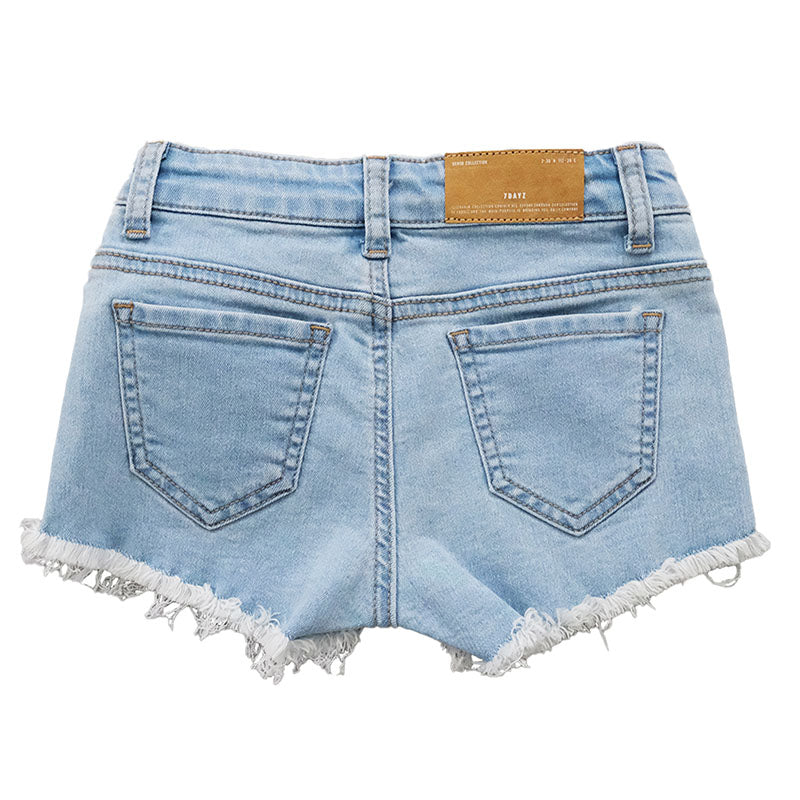 Girl Denim Shorts - Light Blue - SG2302042B