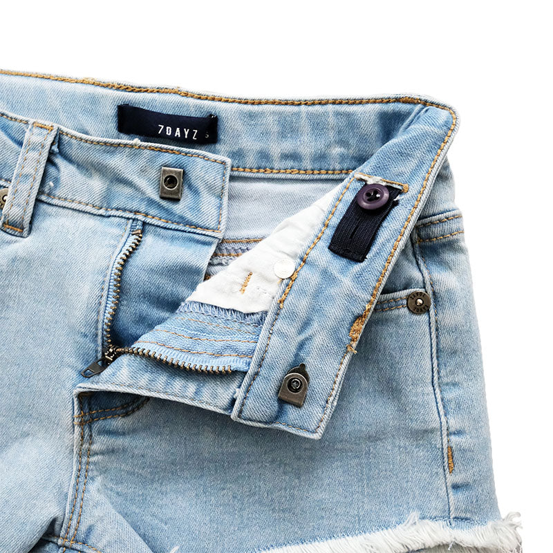 Girl Denim Shorts - Light Blue - SG2302042B