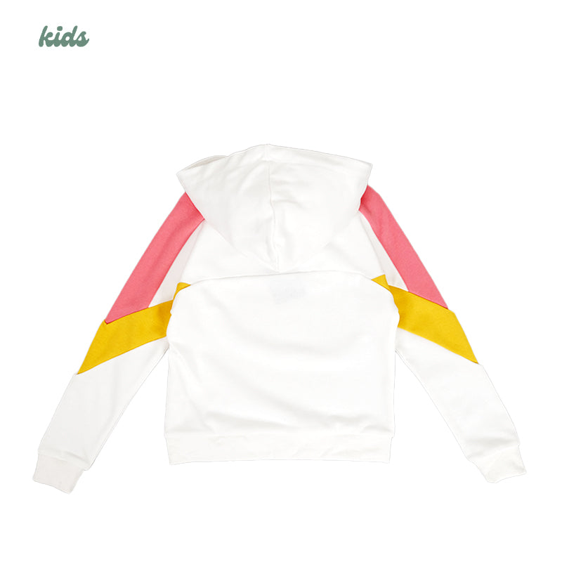 Girl Contrast Panelled Hoodie - Off White - SG2211130Z