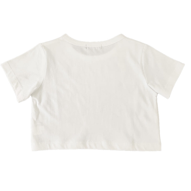 Girl Graphic Cropped Top - SG2210113