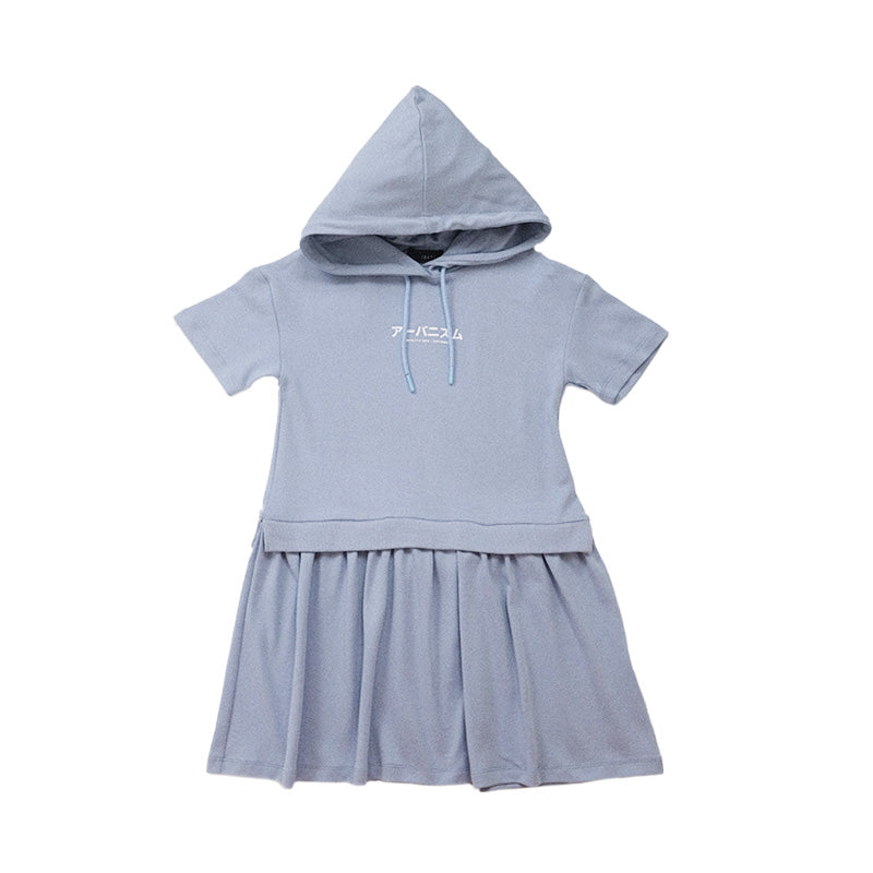 Girl Hooded Dress

 - Light Blue - SG2210115B
