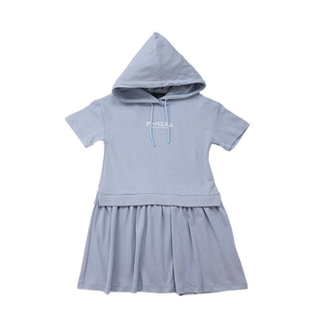 Girl Hooded Dress

 - Light Blue - SG2210115B