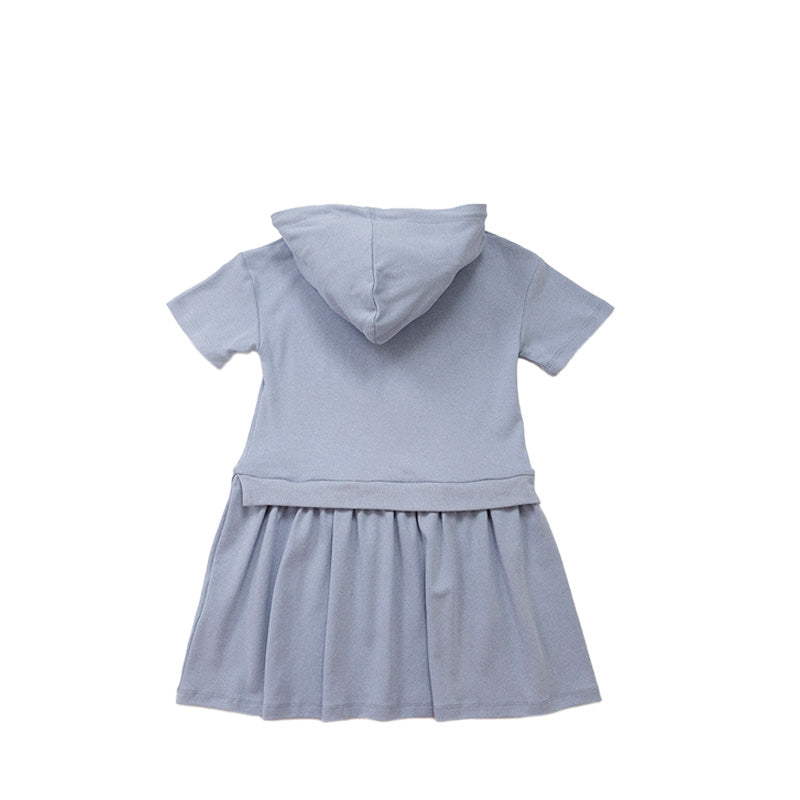 Girl Hooded Dress

 - Light Blue - SG2210115B