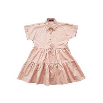 Girl Tiered Dress - Pink - SG2210123A