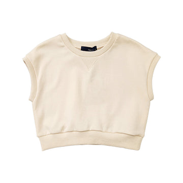 Girl Cropped Top - Sand - SG2211126A