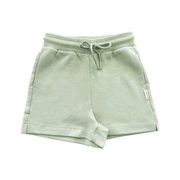 Girl Elastic Waist Sweatshorts - Light Green - SG2211127C