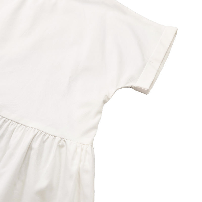 Girl Tiered Dress - Off White - SG2211129A