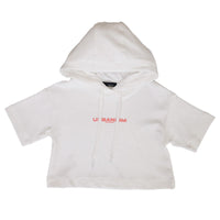 Girl Cropped Hoodie - Off White - SG2307046A