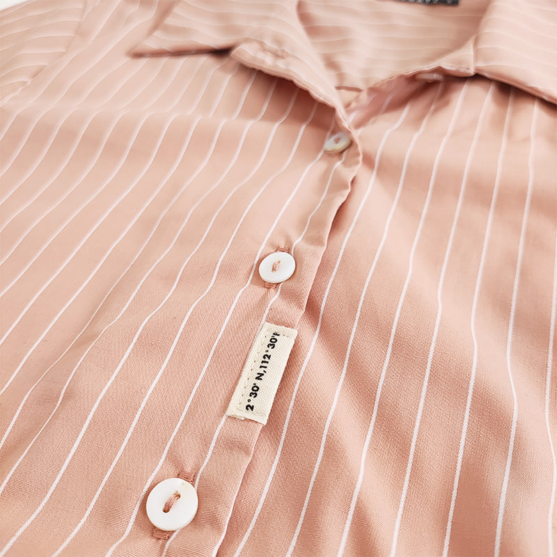Girl Striped Shirt - Blush - SG2212136Z