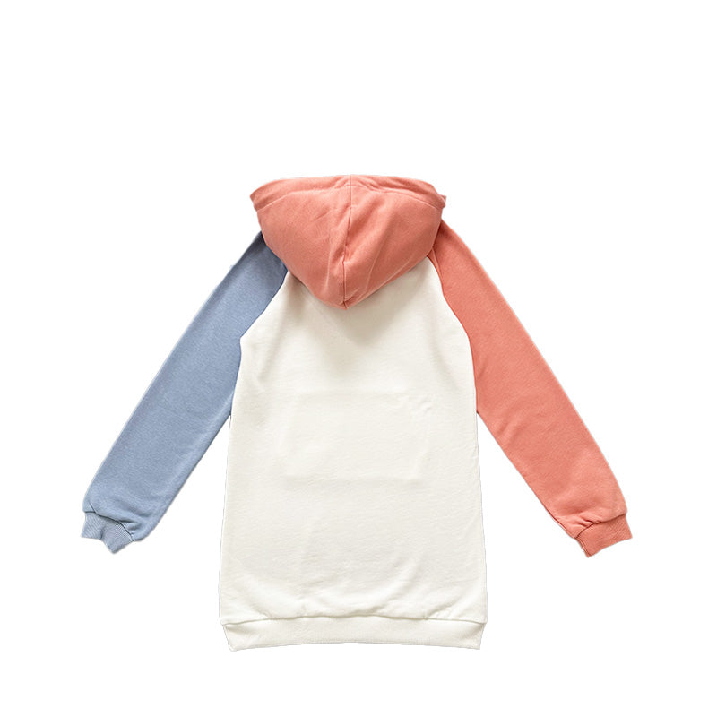 Girl Hooded Dress - Off White - SG2212138Z
