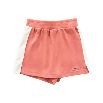 Girl Contrast Skort - Dark Pink - SG2301008A