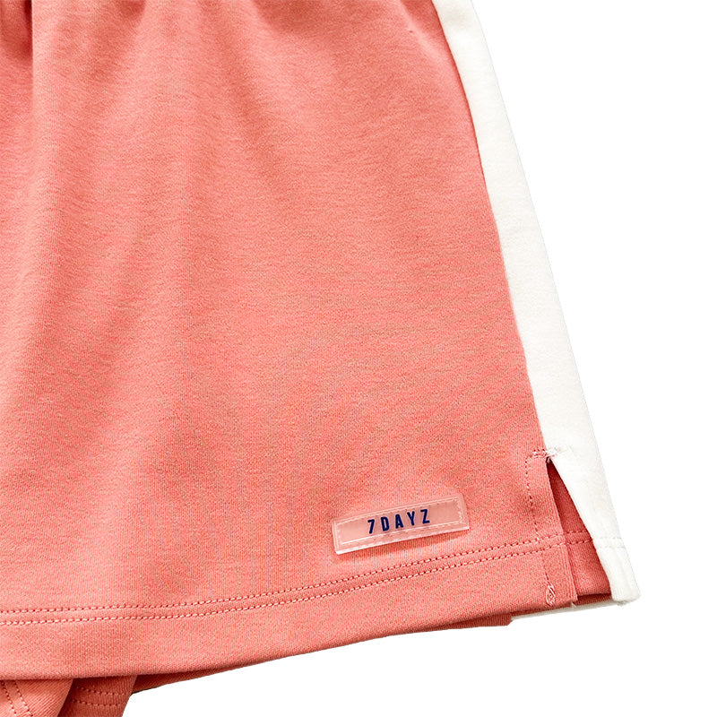 Girl Contrast Skort - Dark Pink - SG2301008A