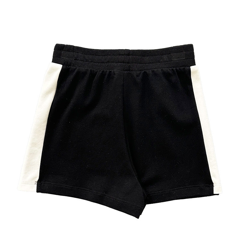 Girl Contrast Skort - Black - SG2301008B