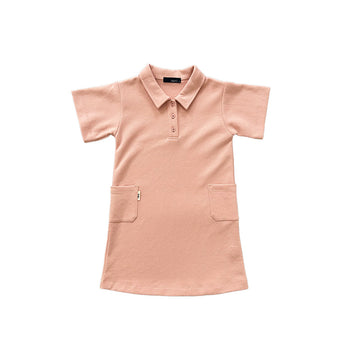 Girl Polo Dress - Pink - SG2302029B