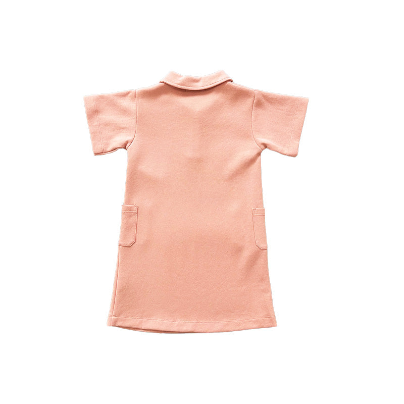 Girl Polo Dress - Pink - SG2302029B