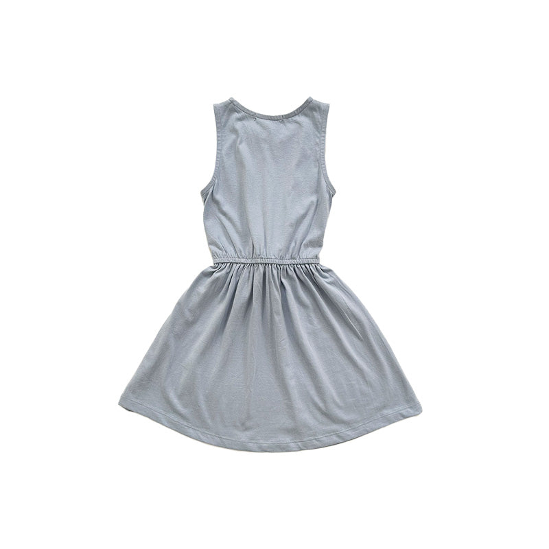 Girl Sleeveless Dress - Light Blue - SG2303032B
