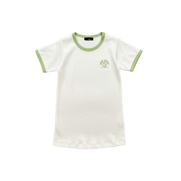 Girl Contrast Dress
 - Off White - SG2303035A