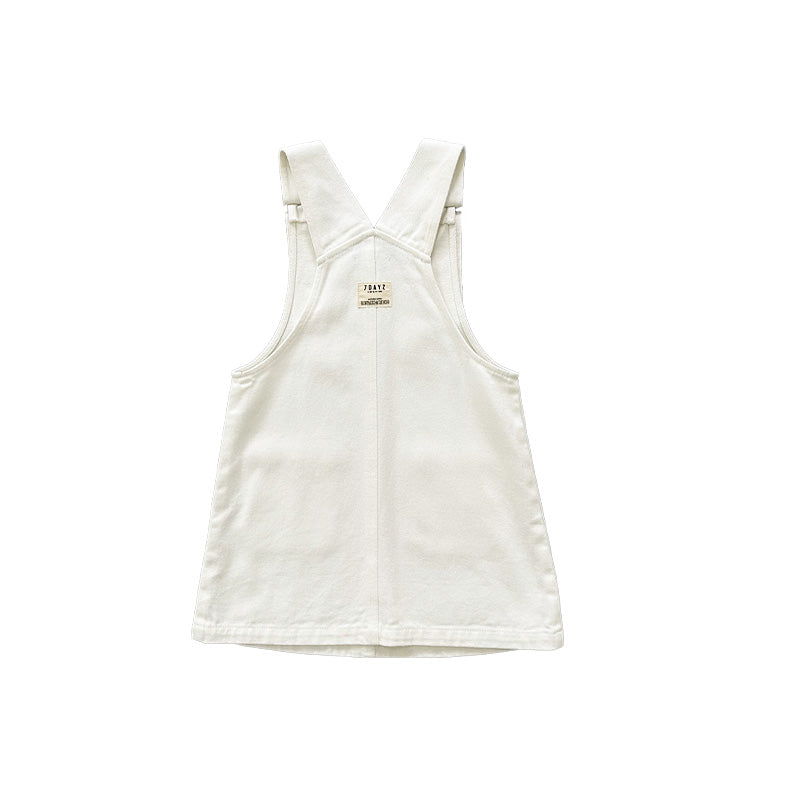Girl Denim Dungree Dress
 - Off White - SG2303041A