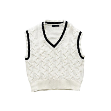 Kids Genderless Vest - Off White - SK2302001A