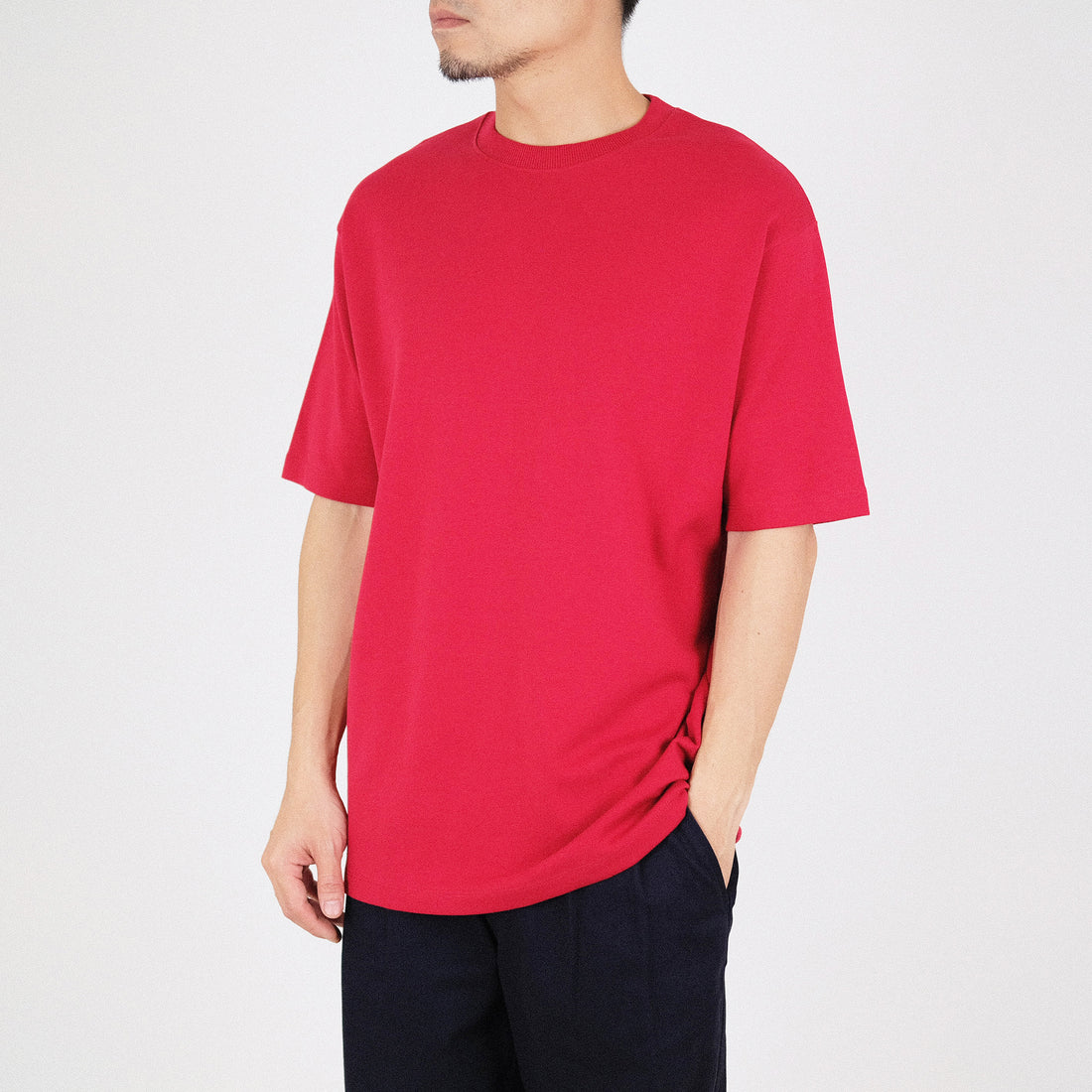 Men Essential Oversized Crew Neck Tee - SM2210107