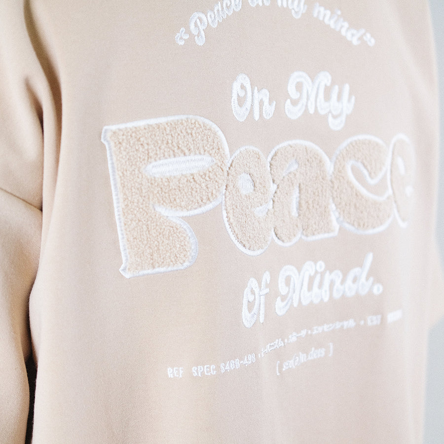 Men Embroidery Oversized Top - Beige - SM2210172B