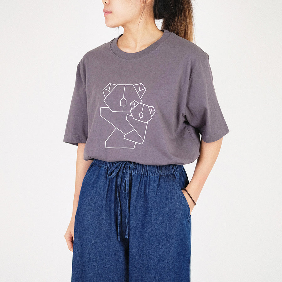 Men Graphic Tee
 - Dark Grey - SM2211130D