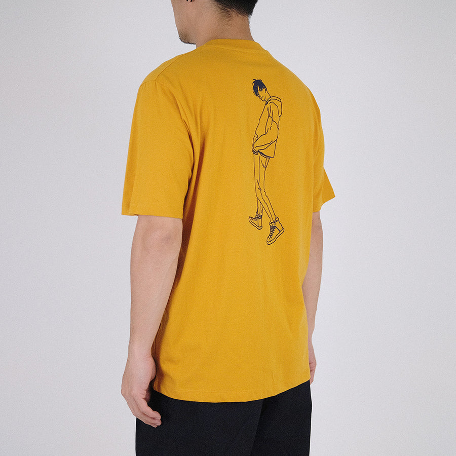 Men Graphic Tee
 - Golden - SM2211131C