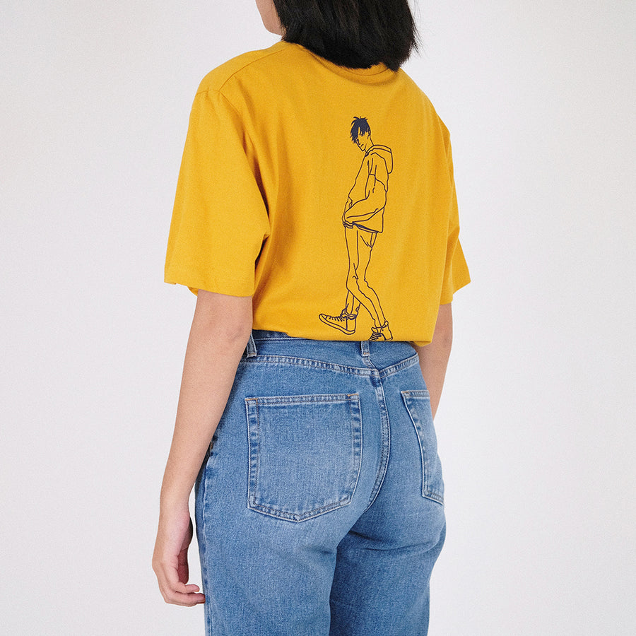 Men Graphic Tee
 - Golden - SM2211131C