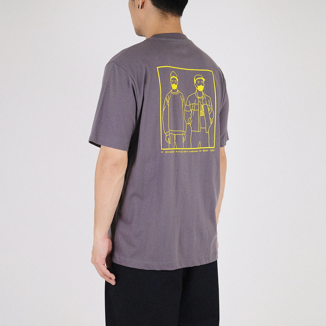 Men Graphic Tee
 - Dark Grey - SM2211131D