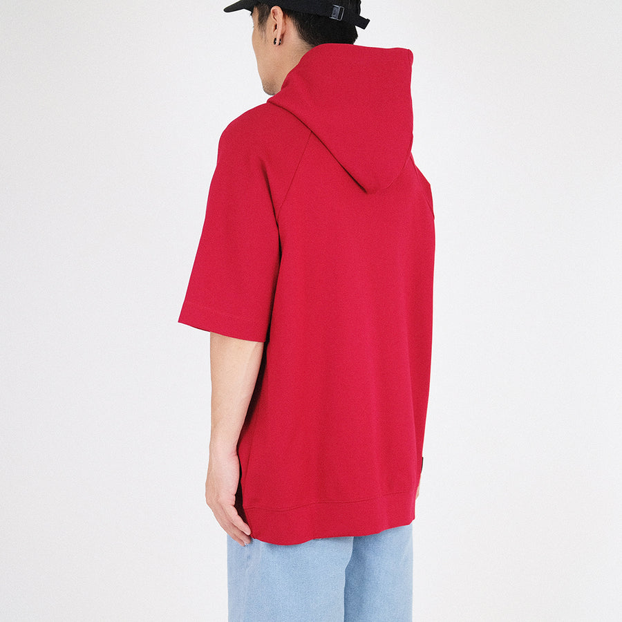 Men Oversized Hoodie

 - Red - SM2211142B