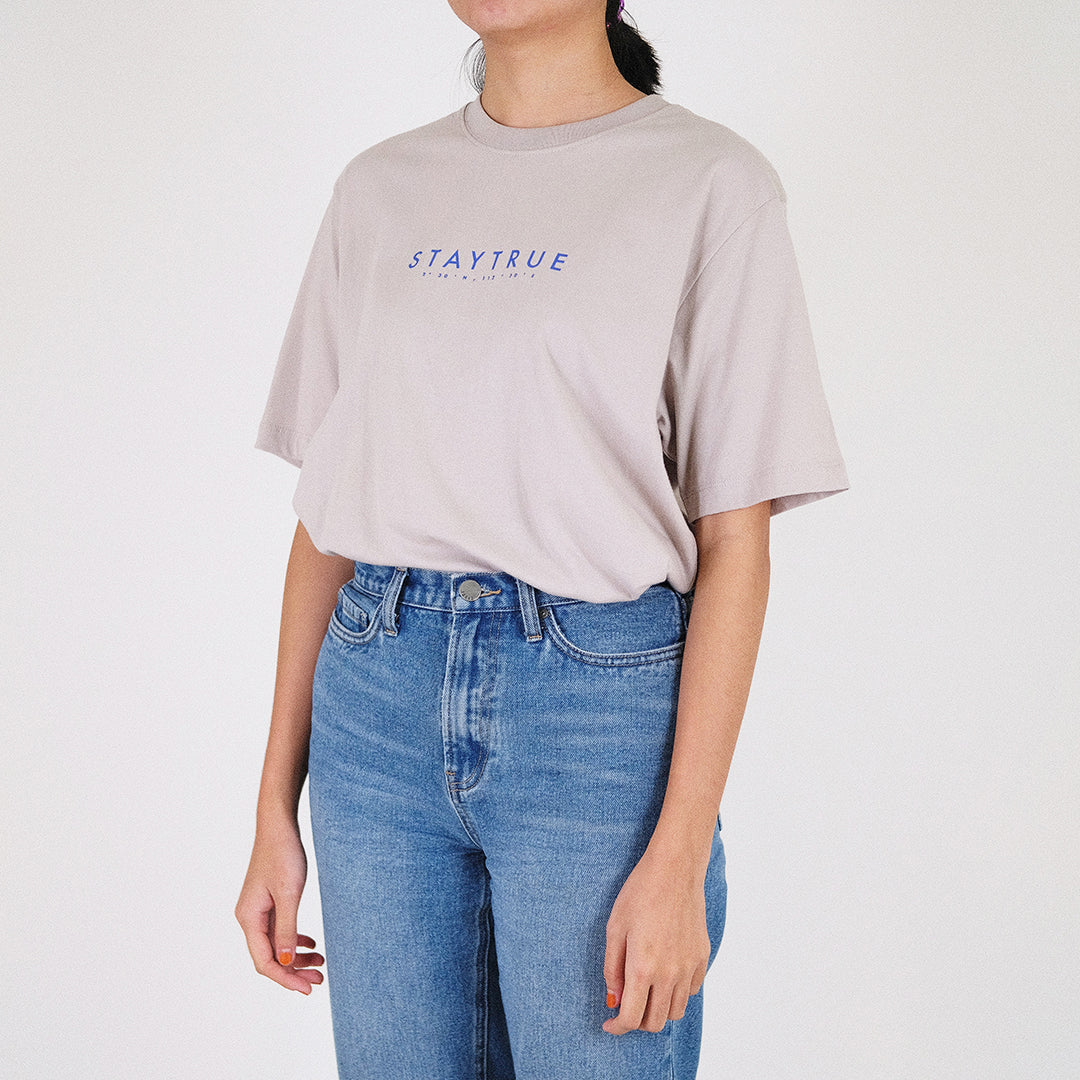 Men Graphic Tee
 - Light Grey - SM2212132B