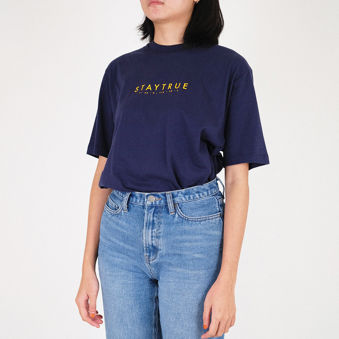 Men Graphic Tee
 - Navy - SM2212132D