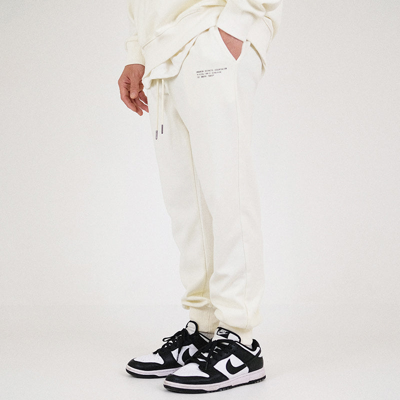 Men Printed Sweatpants - Ivory - SM2212156A