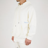 Men Printed Oversized Hoodie - Ivory - SM2212157A