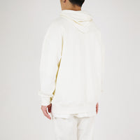 Men Printed Oversized Hoodie - Ivory - SM2212157A