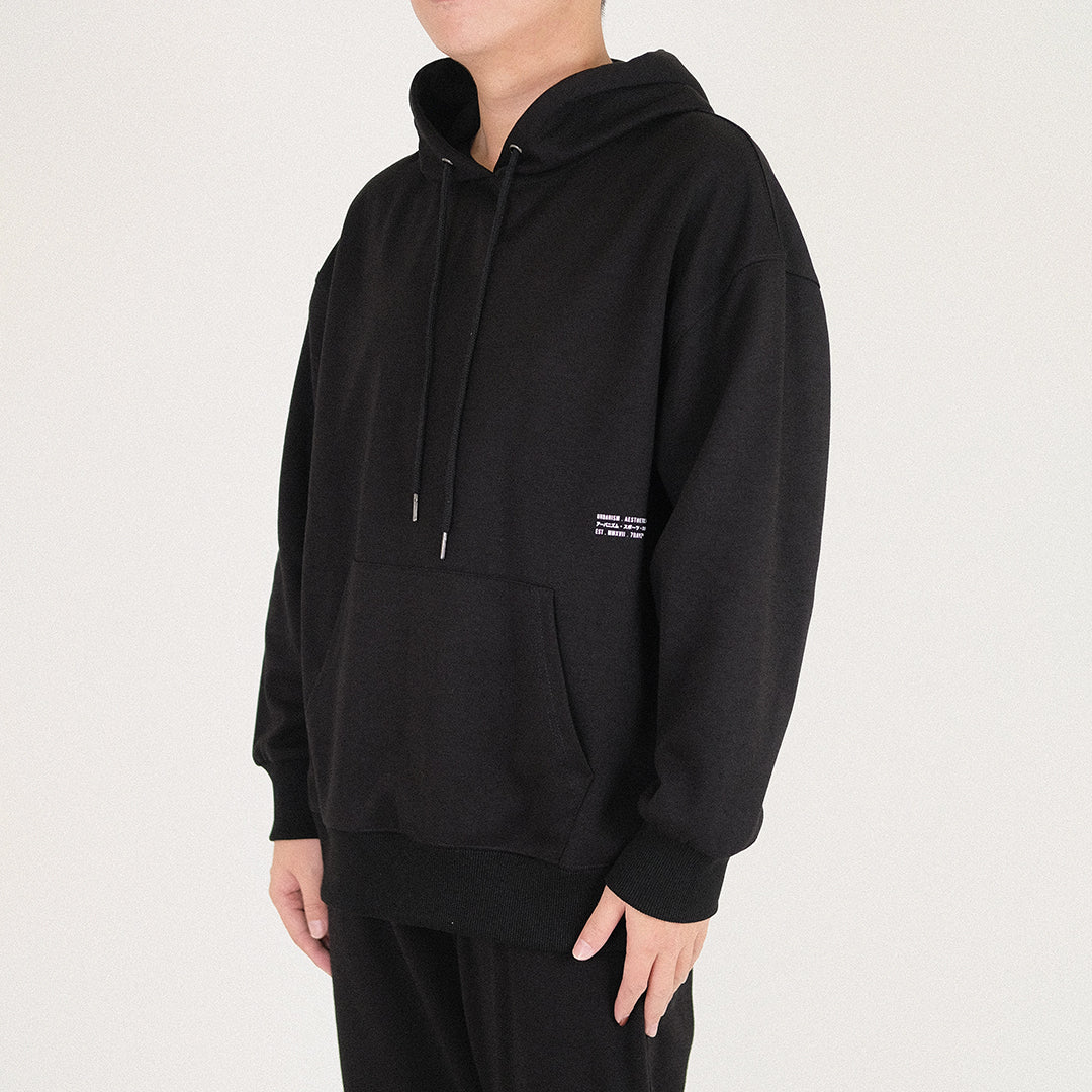 Men Printed Oversized Hoodie

 - Black - SM2212157D