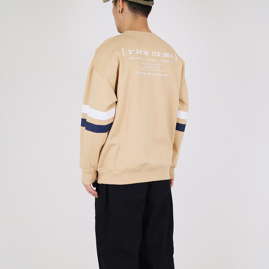 Men Printed Sweatshirt - Beige - SM2212162B