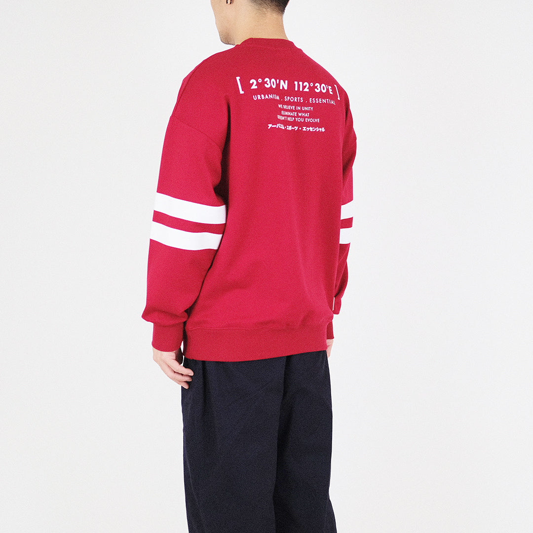 Men Printed Sweatshirt - Red - SM2212162C