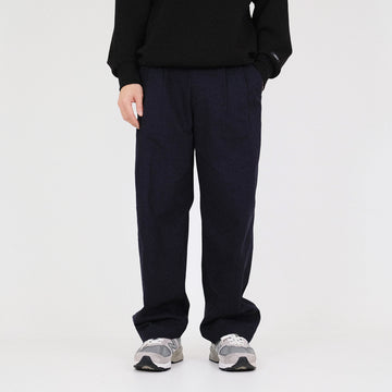 Men Wide Leg Long Pants - Navy - SM2212168A