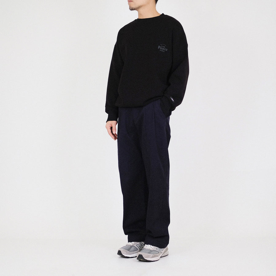 Men Wide Leg Long Pants - Navy - SM2212168A