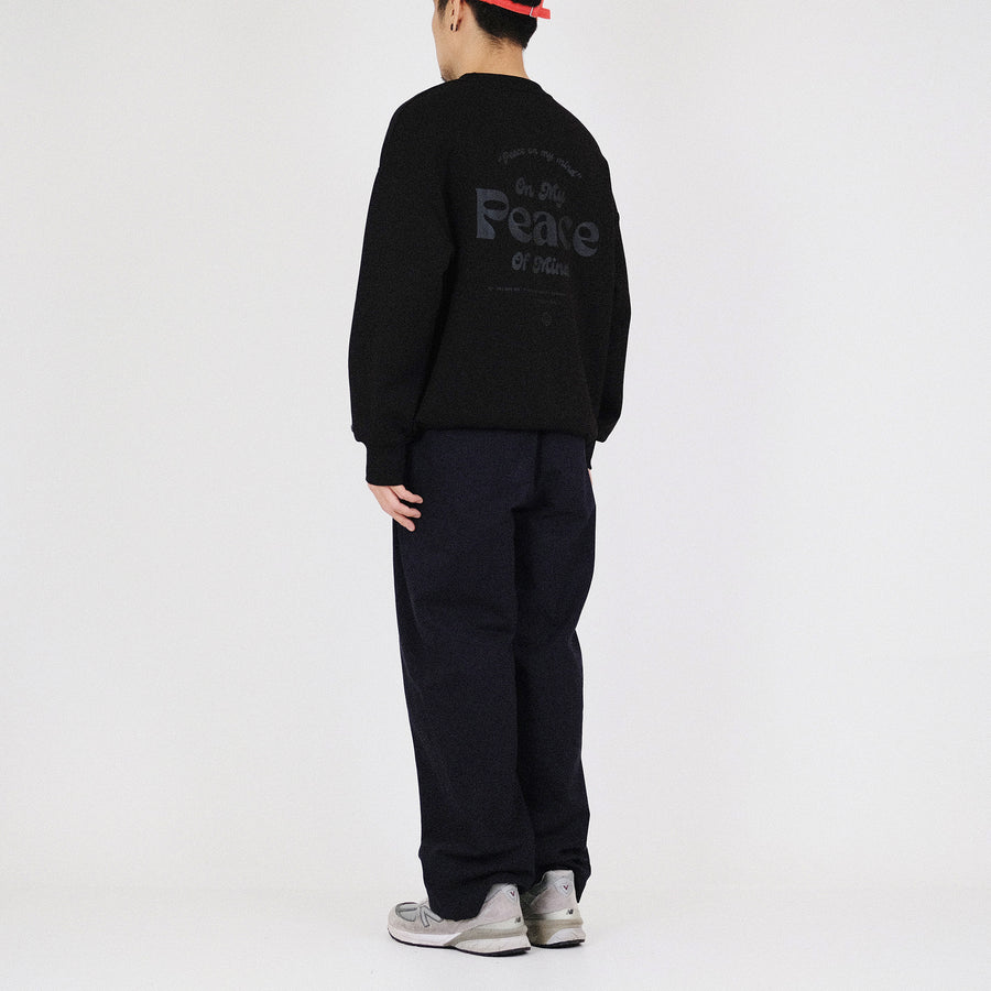 Men Wide Leg Long Pants - Navy - SM2212168A