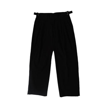 Men Wide Leg Long Pants  - Black - SM2212168B